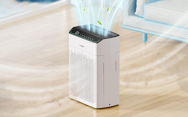 Morento Air Purifier on the Floor