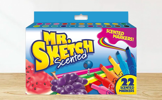 Mr Sketch 22 Count Scented Markers on a Table