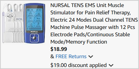 Muscle Stimulator Checkout