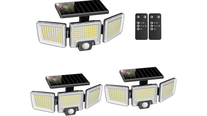 MustWin Solar Flood Lights Outdoor