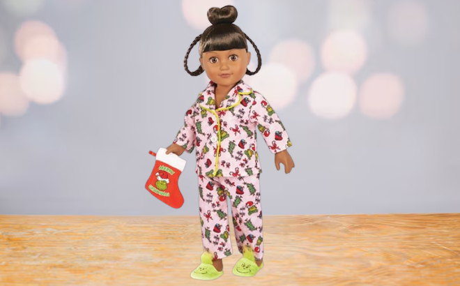 My Life As Poseable Grinch Sleepover 18 Inch Doll