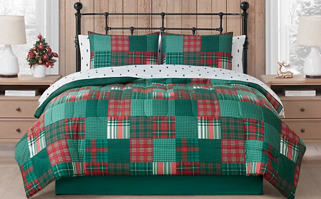 Mytex Holiday Patchwork 8 Pc Comforter Set Exclusively at Macys