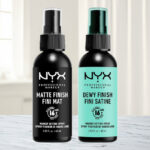 NYX Makeup Setting Spray 2 Pack on a Table