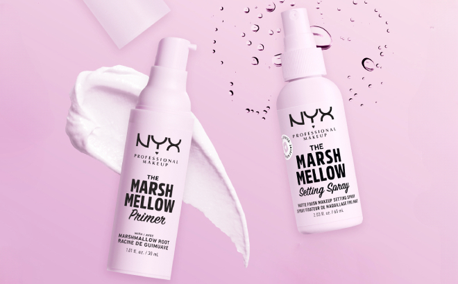 NYX Marshmellow Smoothing Face Primer Setting Spray Set