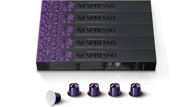 Nespresso Capsules Original Line Arpeggio Decaffeinato 50 Count