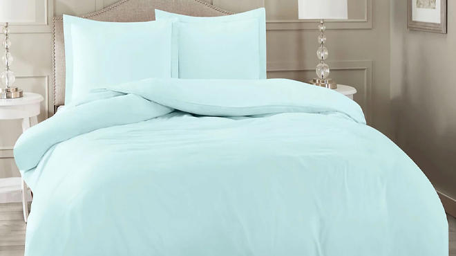 Nestl Super Soft Double Brushed Microfiber 3 Piece Duvet Cover Set