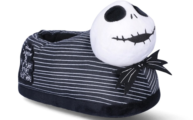 Nightmare Before Christmas Jack Sally Little Big Girls Slippers