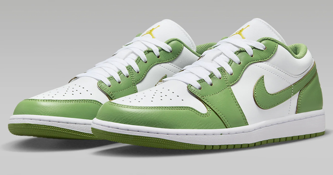 Nike Air Jordan 1 Low SE Mens Shoes in Green