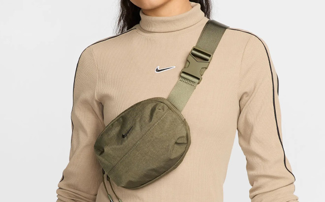 Nike Aura Belt Bag in Olive Color