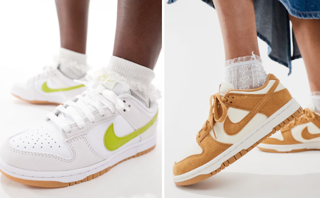 Nike Dunk Low sneakers in off white