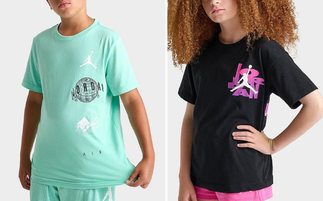 Nike Jordan Jumpman Kids Globe and Dunk T Shirts