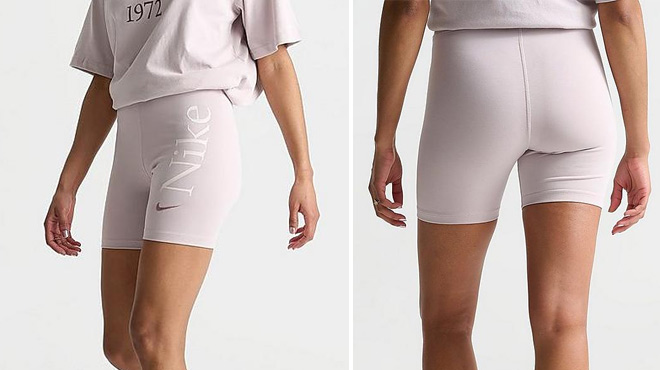 Nike Sportswear Classic High Waisted Graphic Biker Shorts