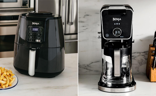 Ninja 4 Quart Air Fryer and Ninja Hot and Iced Coffee Maker