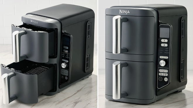 Ninja DoubleStack 10 Quart 6 in 1 Air Fryers