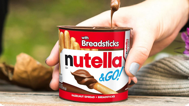 Nutella GO Hazelnut and Cocoa Spread with Breadsticks