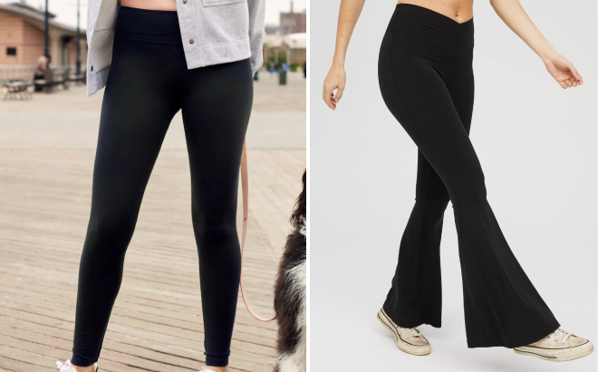 Offline By Aerie OG Leggings and Rib Super Flare Leggings