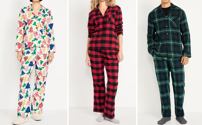 Old Navy 2 Piece Flannel Pajama Sets