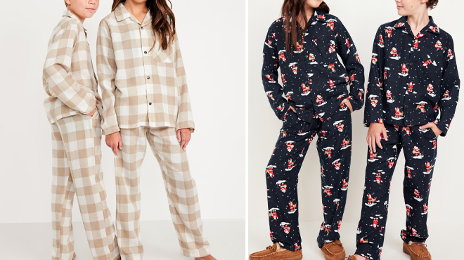 Old Navy Kids 2 Piece Flannel Pajama Set