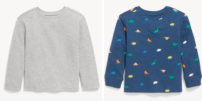 Old Navy Printed Long Sleeve T Shirt for Toddler Boys