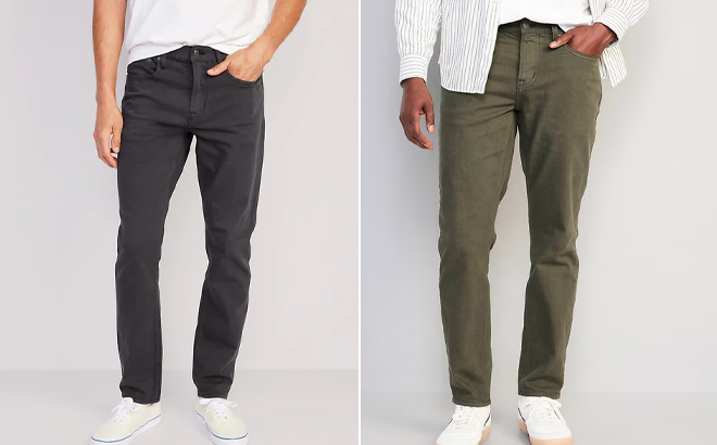 Old Navy Slim Five Pocket Pants and Athletic Taper Five Pocket Pants