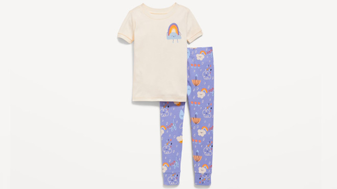 Old Navy Unisex Snug Fit Graphic Pajama Set for Toddler Baby