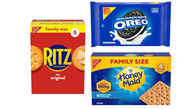 Oreo Cookies RITZ Honey Maid Crackers Variety Pack 3 Packs