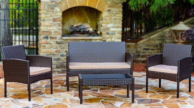 Outdoor Seating Group with Cushions