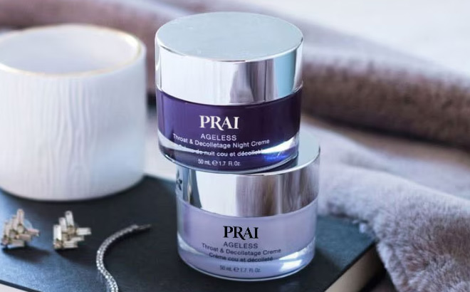 PRAI Beauty Ageless Throat Decolletage Day Night Set