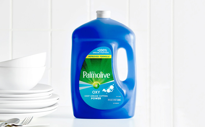 Palmolive Ultra Oxy Liquid Dish Soap Power Degreaser 70 oz Bottle