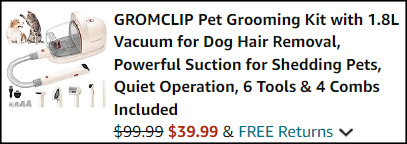 Pet Grooming Kit Checkout