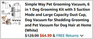 Pet Grooming Vacuum Screenshot