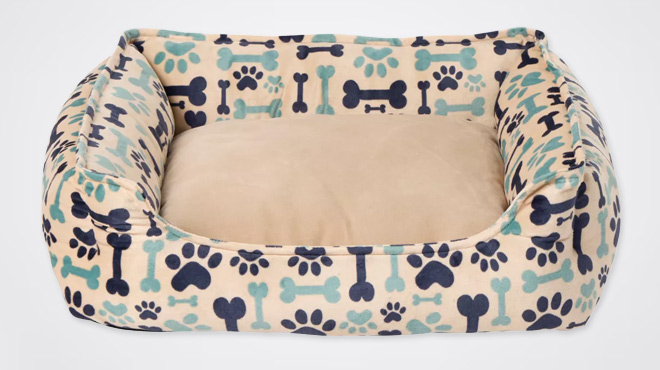 PetSmart Bone & Paw Cuddler Dog Bed