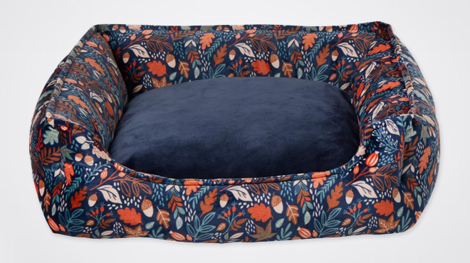 PetSmart Fall Leaves Cuddler Dog Bed