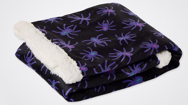 PetSmart Thrills & Chills Spider Throw Blanket