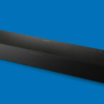 Philips Soundbar on a blue background