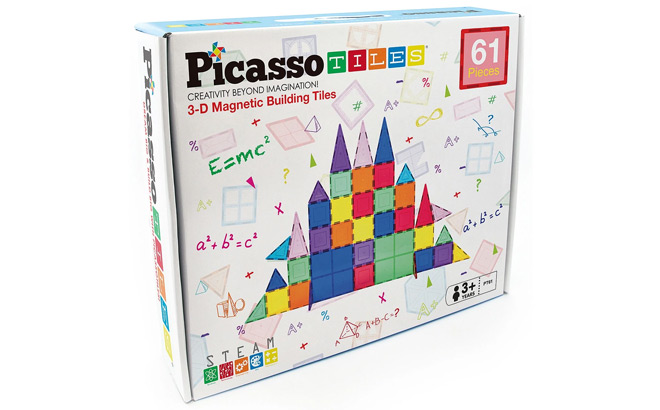 PicassoTiles 61 Piece Building Set