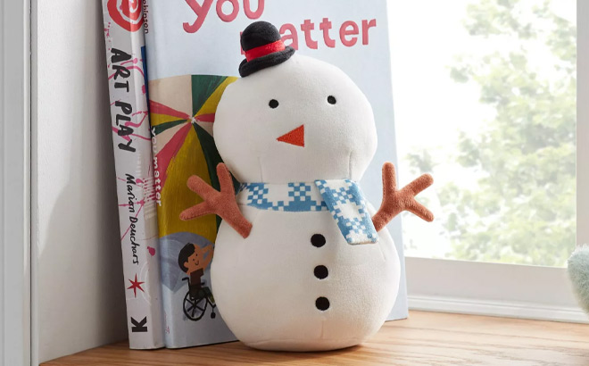 Pillowfort Mini Snowman Kids Plush