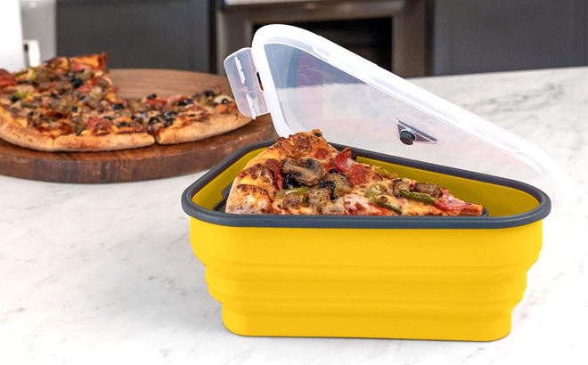 Pizza Pack Reusable Storage Container with 5 Serving Trays