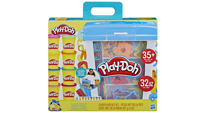 Play Doh Carry Along Creativity Set 8 Cans with 40 Tools