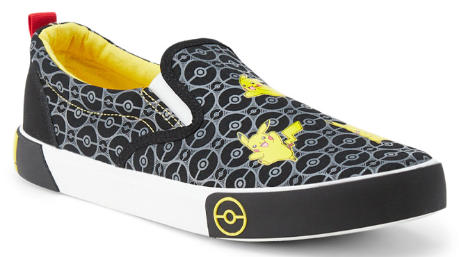 Pokemon Pikachu Low Top Slip On Mens Sneakers