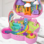 Polly Pocket x Care Bears Dolls Playset with Toy Car and Themed Accessories