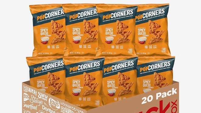 PopCorners Spicy Queso Crunch Chips 20 Pack