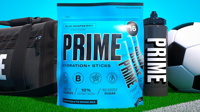 Prime Hydration Blue Raspberry 16 Count Sticks