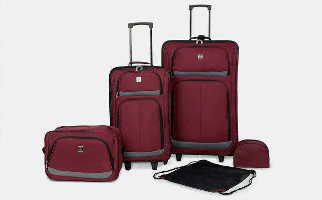 Protege 5 Piece 2 Wheel Luggage Value Set