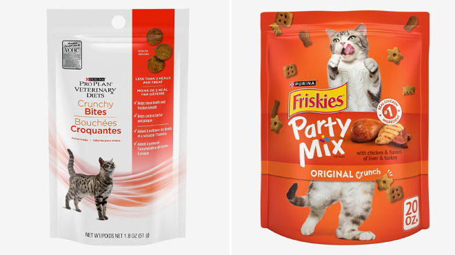 Purina Pro Plan Veterinary Diets Cat Treats and Purina Friskies Cat Treats