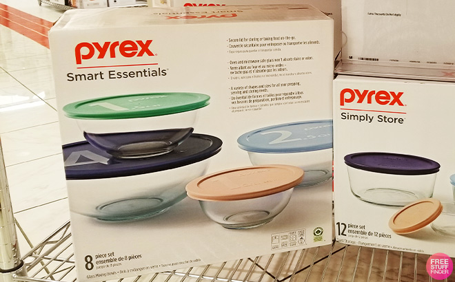 Pyrex Glass Food Storage Bowl Set