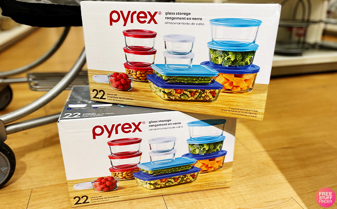 Pyrex Glass Food Storage Set 22 Piece