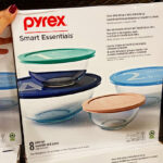 Pyrex Smart Essentials Glass Food Storage Bowl Set of 8 Pieces