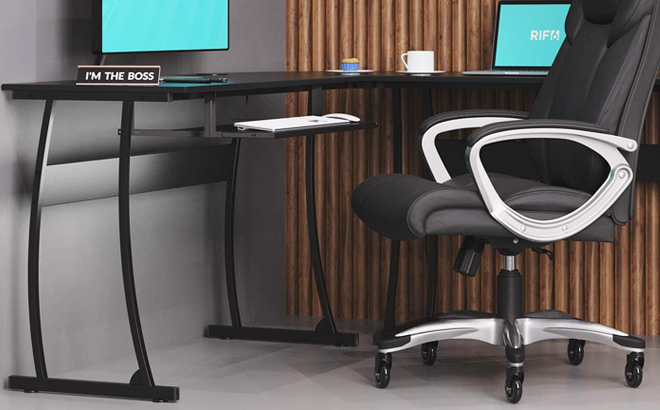 RIF6 L Shaped Computer Desk