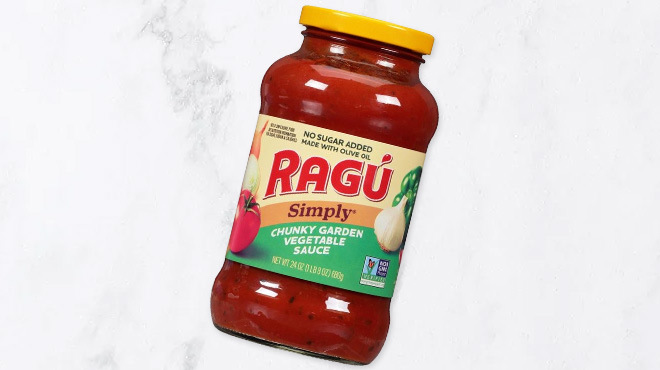 Ragu Simply Pasta Sauce with Chunky Garden Vegetable